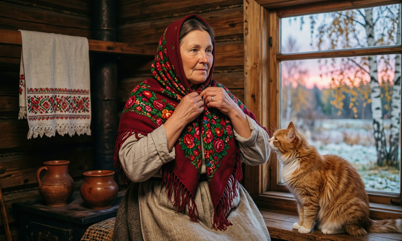  Женщины покрывали голову новым платком — чтобы не мучили головные боли: ИИ фото