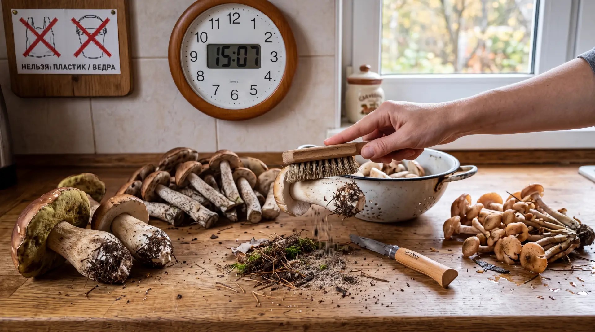 Грибы — продукт тяжёлый для пищеварения: ИИ фото