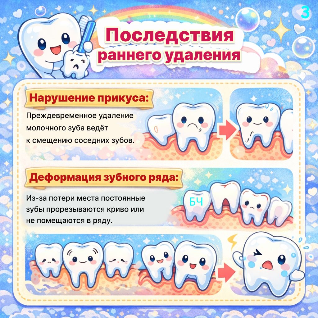 Молочные зубы: лечить или нет? (карточки)