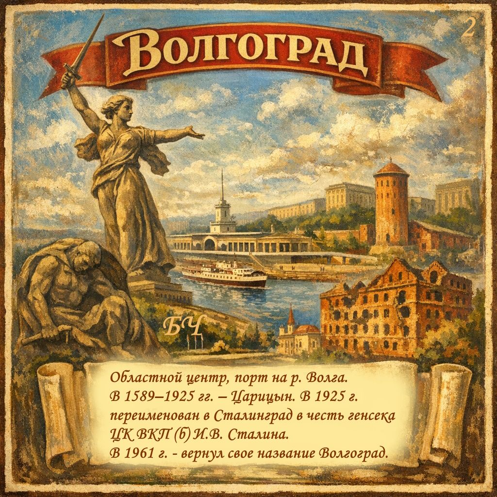 Города-фениксы: как смена власти меняла имена (карточки)