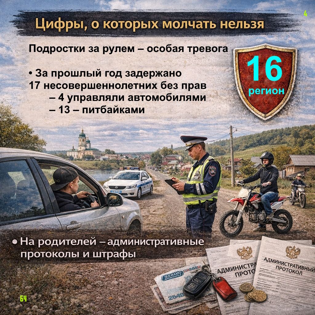 Питбайк – коварная «игрушка» (карточки)