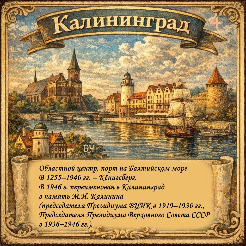 Карта перемен: чьи имена носили знакомые города (карточки)