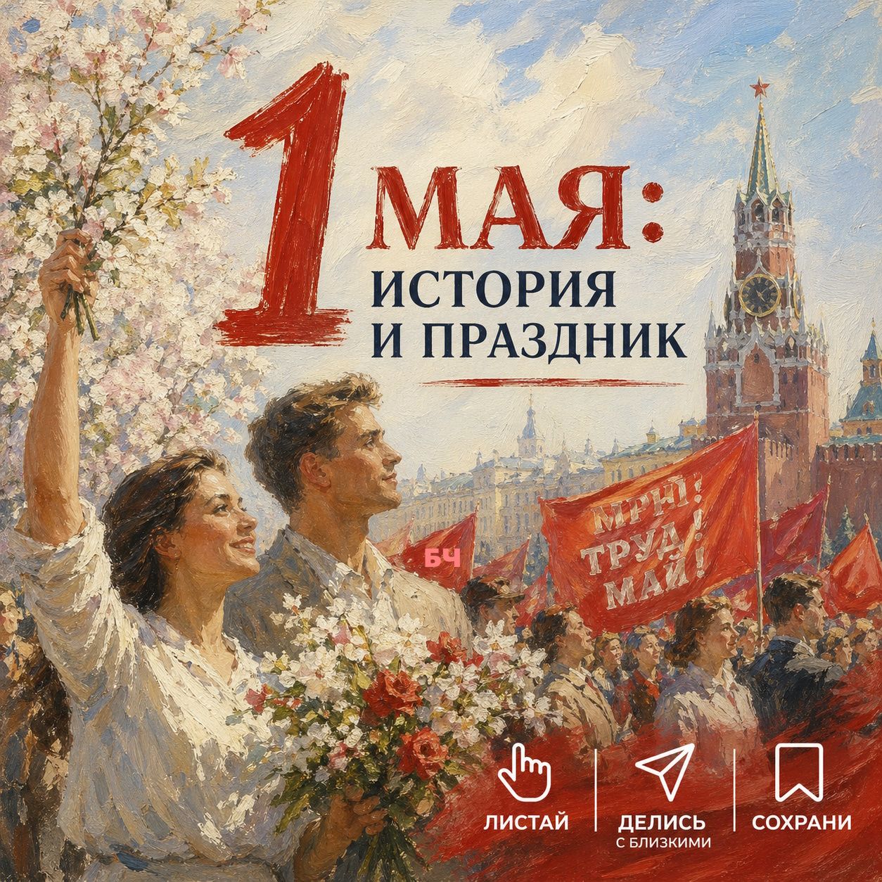 1 мая – не просто красный день календаря (карточки)