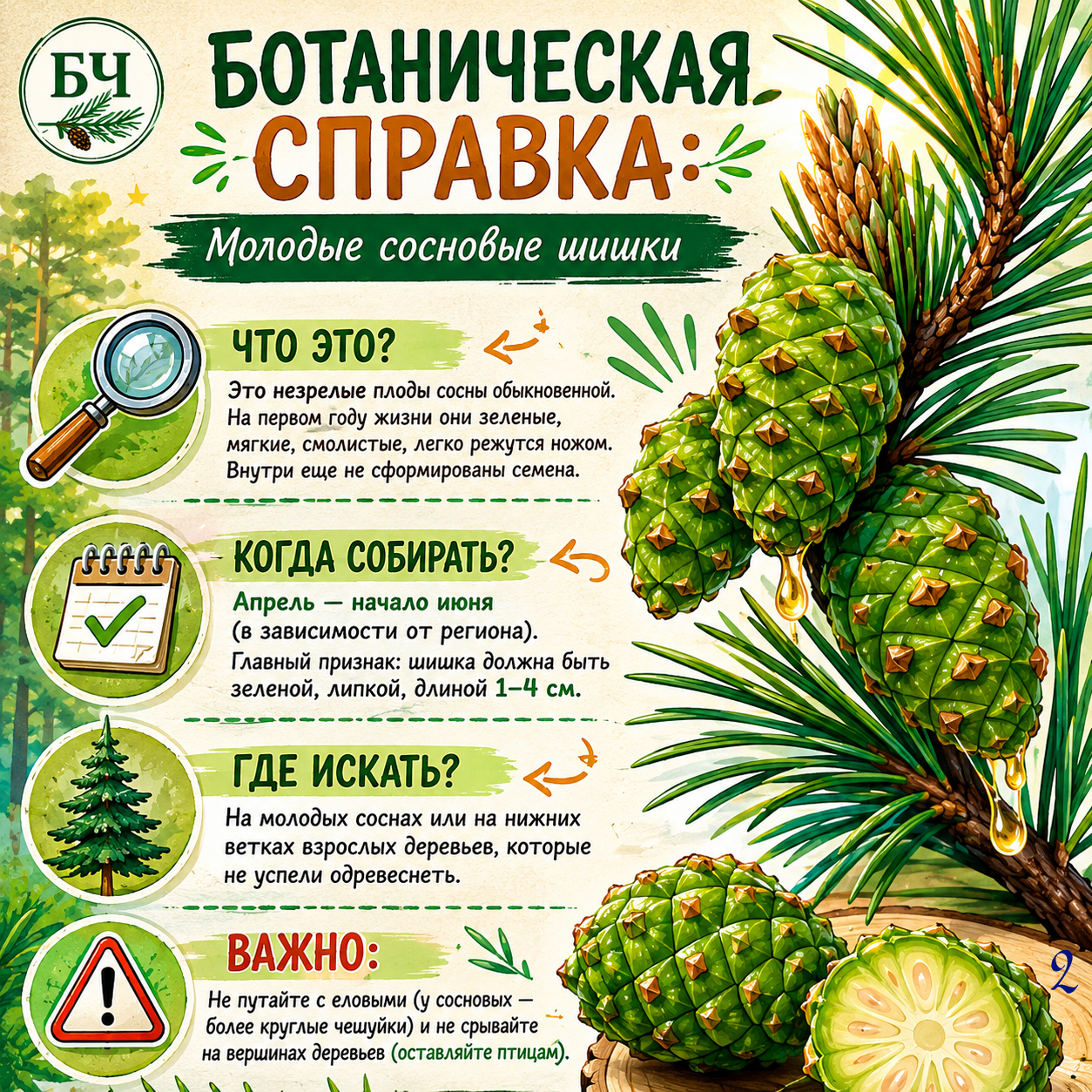 Полезный лесной продукт (карточки)