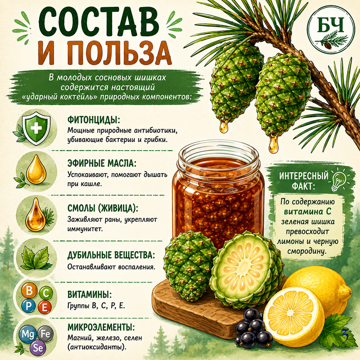 Полезный лесной продукт (карточки)