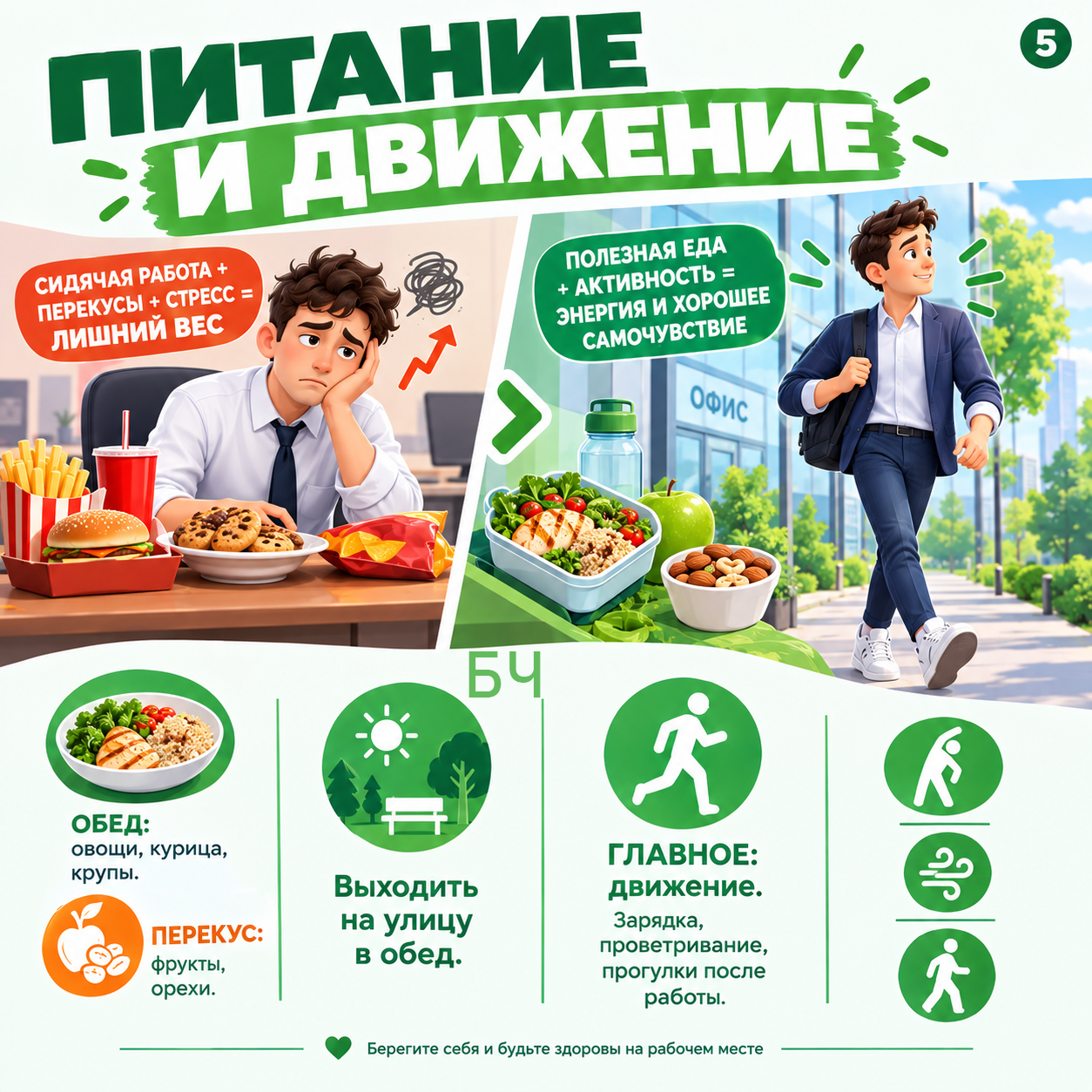 Как не заболеть на рабочем месте