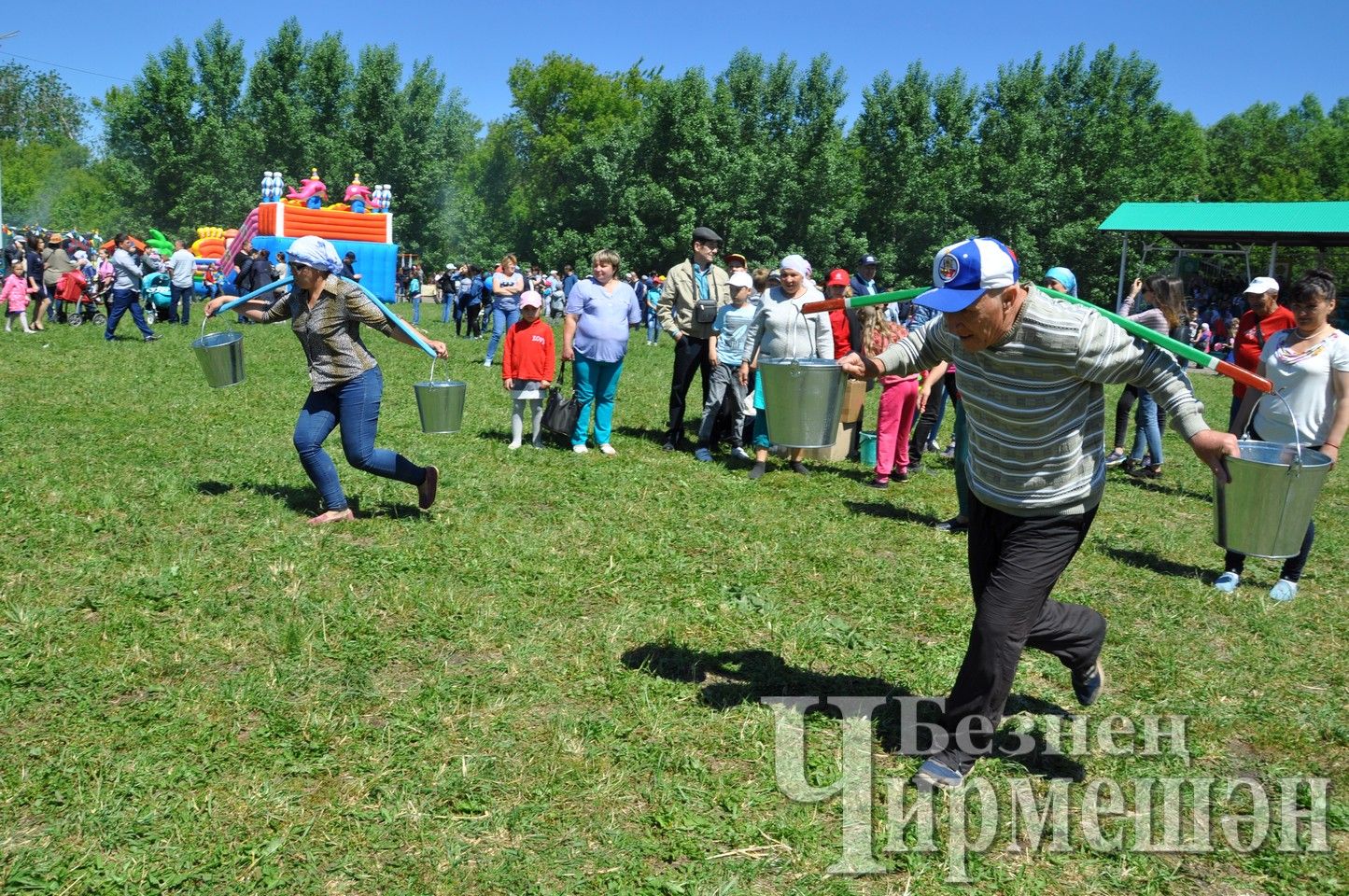 Сабантуй в Черемшане - 2018. Игры, состязания на майдане. (ФОТОРЕПОРТАЖ)