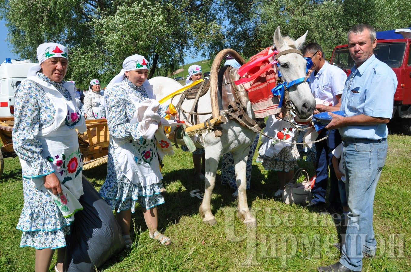 Сабантуй в Черемшане. Конные скачки (ФОТОРЕПОРТАЖ)