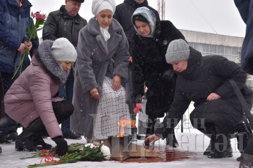Чирмешәндә Ватанны саклаучылар көне уңаеннан митинг узды