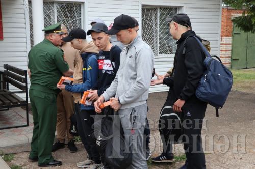 Чирмешән районыннан тагын 8 егетне армиягә озаттылар