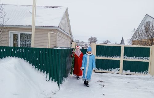 Түбән Чегодай ветераннарына күчтәнәч китергәннәр