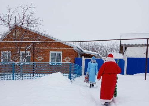 Түбән Чегодай ветераннарына күчтәнәч китергәннәр