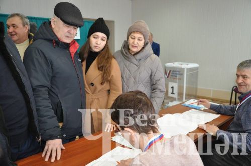 Чирмешән районы сайлаучылары Владимир Путинга ышаныч белдерде