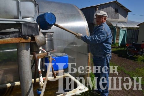 Азат Могыйнов үз хуҗалыгындагы күп эшләрне техникага “йөкләгән”