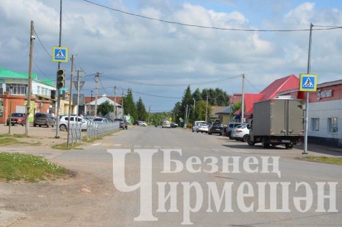 Чирмешәндәге светофорга яшен суккан