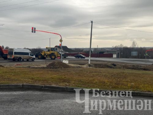 Кече Чегодай авылы янындагы юл чатында светофорлар куйдылар