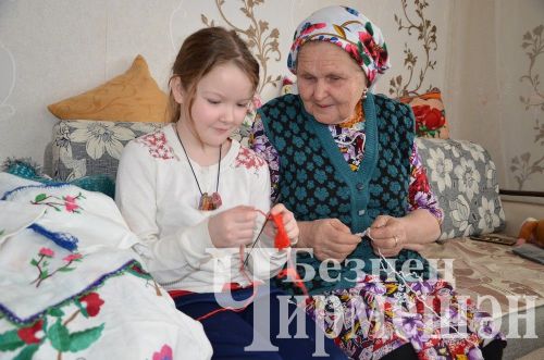 Кармыштан Илсөя Гыймадиева кияүгә чыкканда бирнәне үзе әзерләгән
