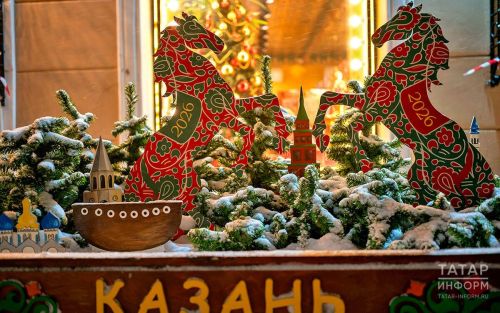 Карта Татарстана с символами года