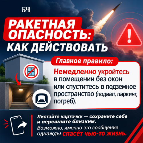 Безопасность без паники: простой алгоритм при ракетной угрозе