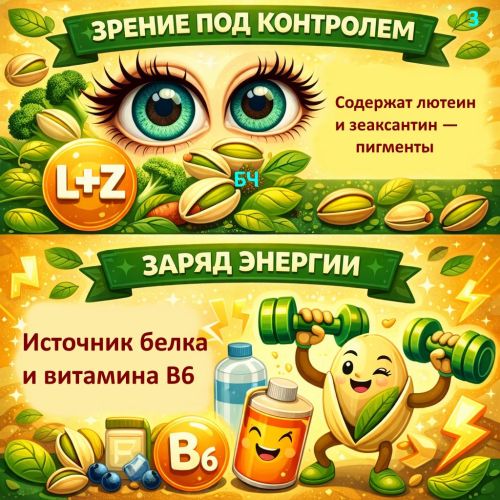 Фисташки: почему их стоит есть каждый день? (карточки)