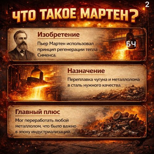 Огонь, который ковал Победу: История мартеновской печи в России (карточки)