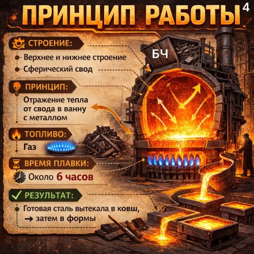 Огонь, который ковал Победу: История мартеновской печи в России (карточки)