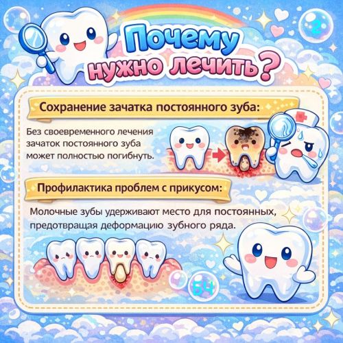 Молочные зубы: лечить или нет? (карточки)