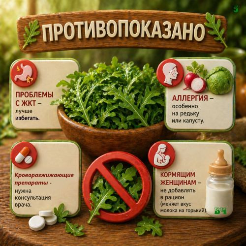 Руккола — однолетнее травянистое растение (карточки)