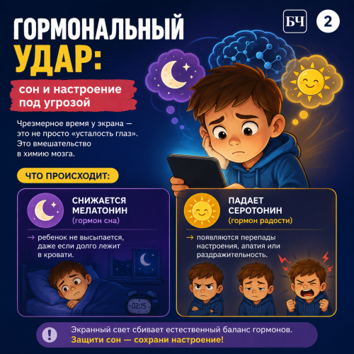 Телефон в руках — мозг в тумане (карточки)