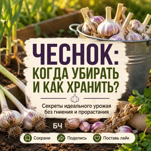 В разгаре сезон сбора урожая, и первый в списке - озимый чеснок