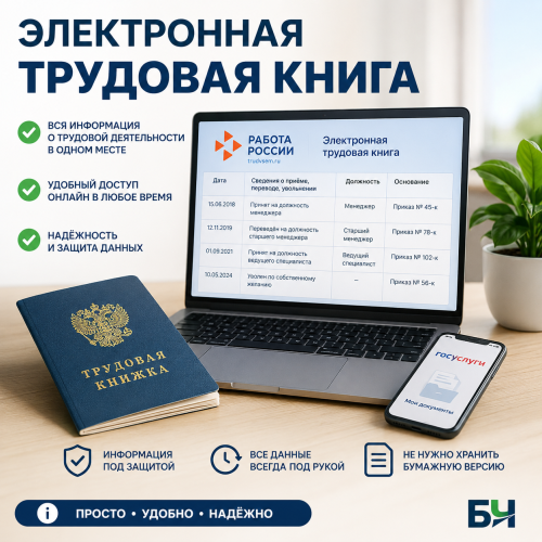 Более 400 тысяч жителей Татарстана пользуются электронной трудовой книжкой