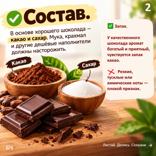 Шоколад умеет рассказывать о себе без слов