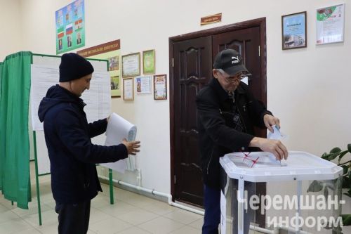 На избирательных участках Черемшанского района с самого утра царит оживление
