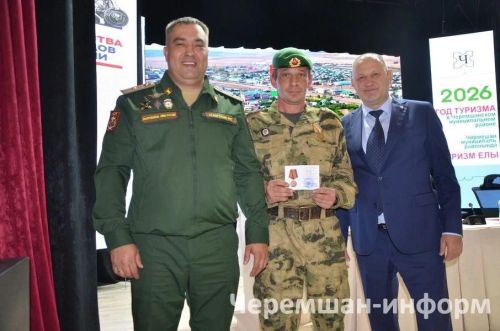 В Черемшане наградили ветеранов боевых действий