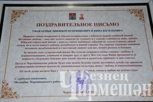 Чирмешәндә озак еллар бергә гомер иткән гаиләләрне хөрмәтләделәр (ФОТОРЕПОРТАЖ)
