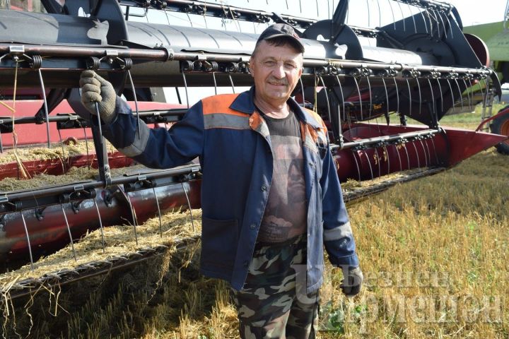 Лидер в соревновании комбайнеров Черемшанского района намолотил 3139 тонн зерна