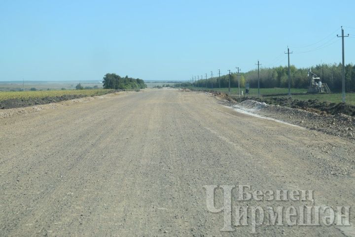 Чирмешән районының Әккәрәй һәм Кармыш авылларына алып керүче юл шомара