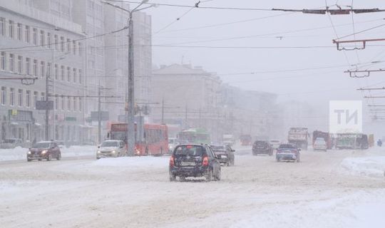 Татарстанцев предупредили о метели и сильном ветре