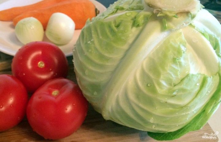 Рецепт салат из капусты с перцем и помидорами на зиму