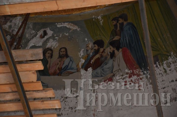 Чирмешәннең Архангел Михаил храмында төзекләндерү эшләре бара