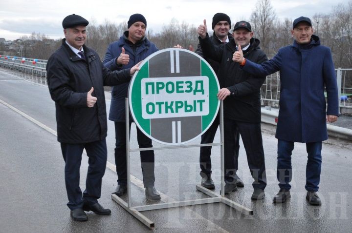 Чирмешәндәге яңа күпер юлны кыскартты