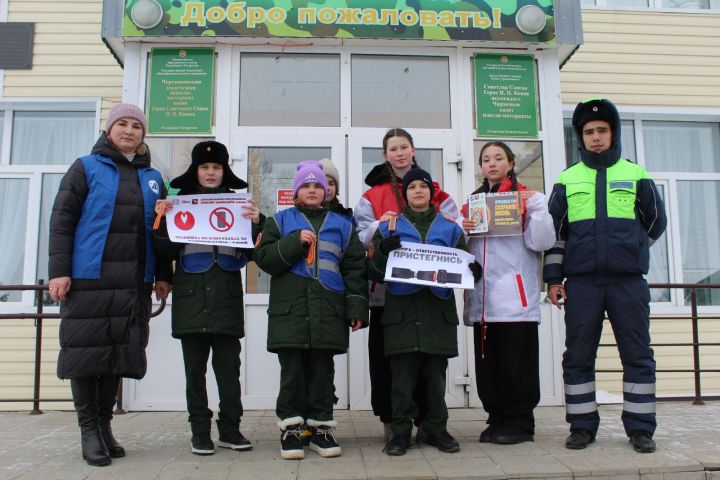Черемшанские кадеты вышли в рейд с автоинспекторами