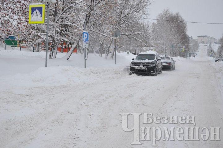 В Черемшане начнут привлекать к ответственности тех, кто выбрасывает снег на дорогу