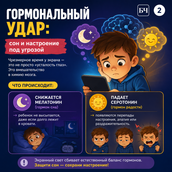 Телефон в руках — мозг в тумане (карточки)