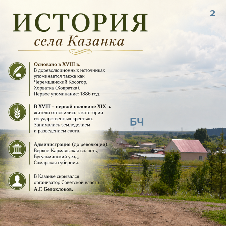 История села Казанка (карточки)