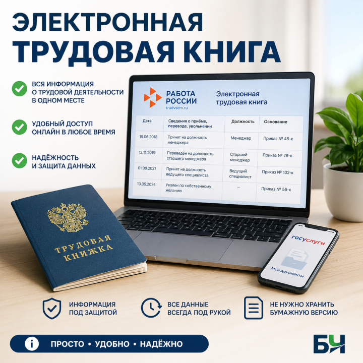 Татарстанда 400 меңнән артык кеше электрон хезмәт кенәгәсеннән файдалана
