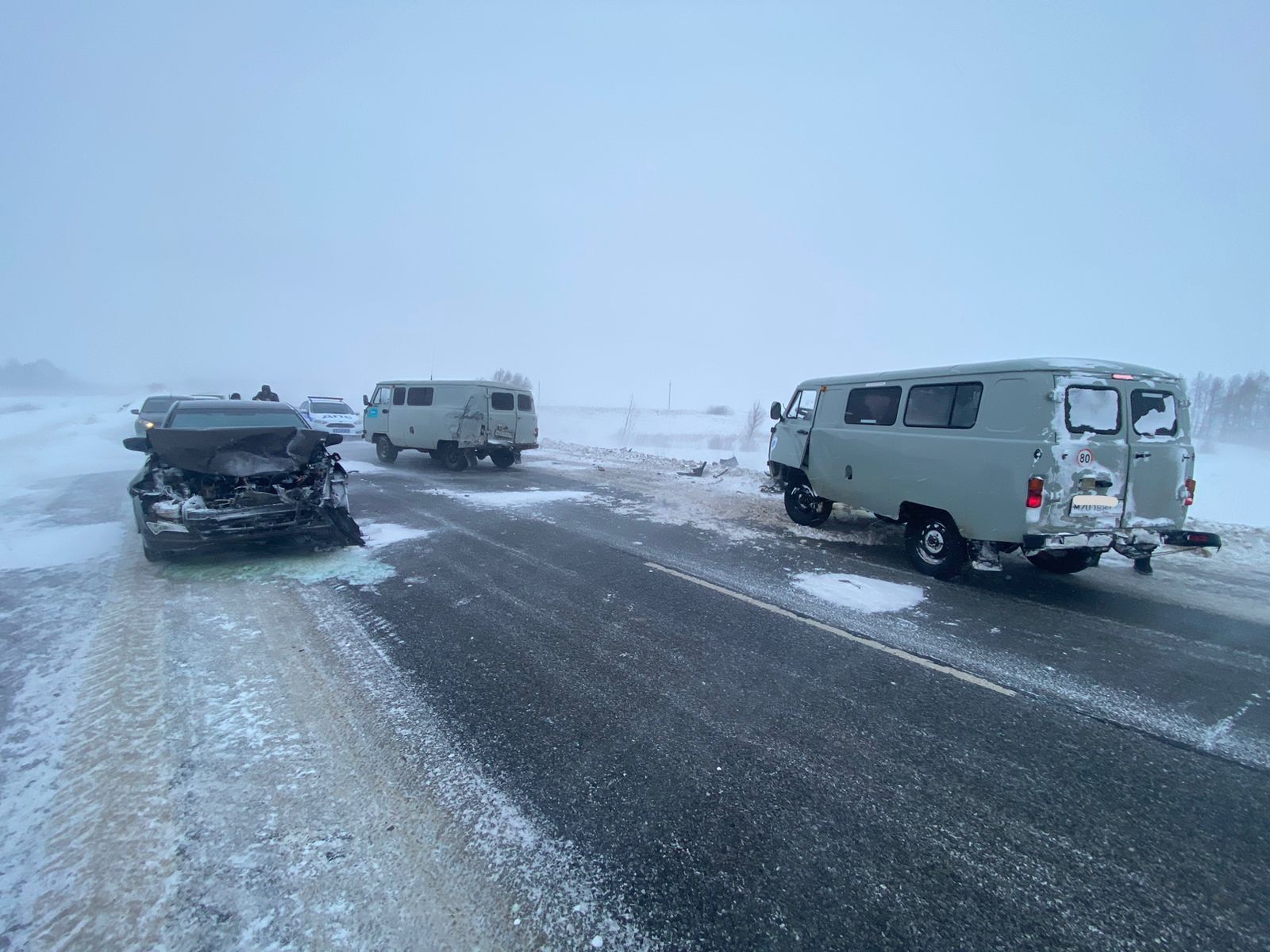 В Черемшанском районе столкнулись пять автомобилей: есть пострадавший