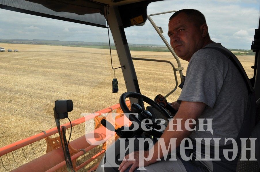 ”ЧИРМЕШӘНАГРО” комбайнчыларын  басуда ук әллә ничә төрле аш белән сыйлыйлар