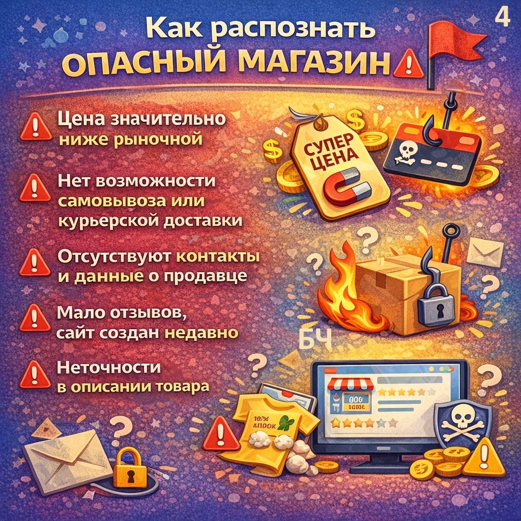 Безопасная покупка в интернете (карточки)