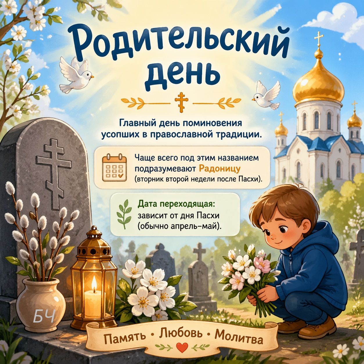Родительский день (Радоница) (карточки)